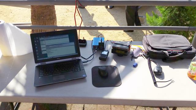 CREBC Tactical station set up at Baja Radio Club