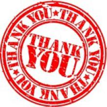 Thank-you graphic